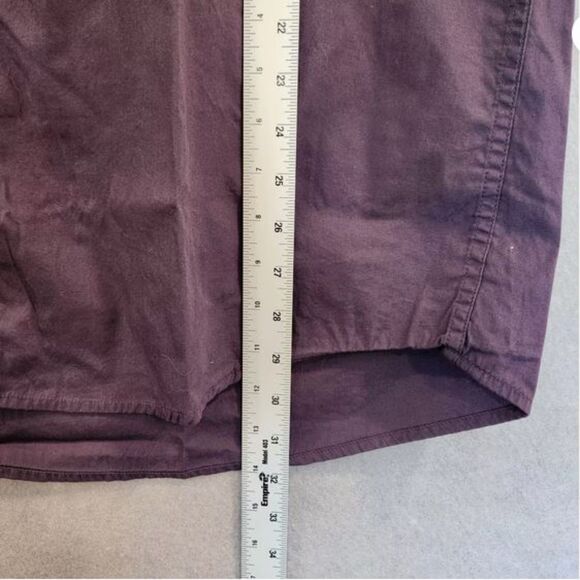 Cinch Shirt Mens L Purple Paisley Flip Cuff Long Sleeve Button Solid Western - Picture 12 of 12